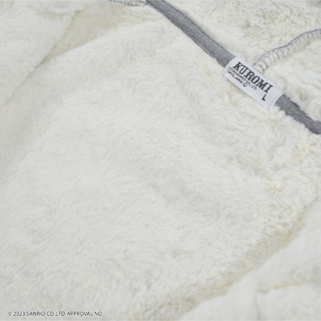 
                      
                        Jacket- Kuromi Embroidery Winter Hoodie Grey
                      
                    