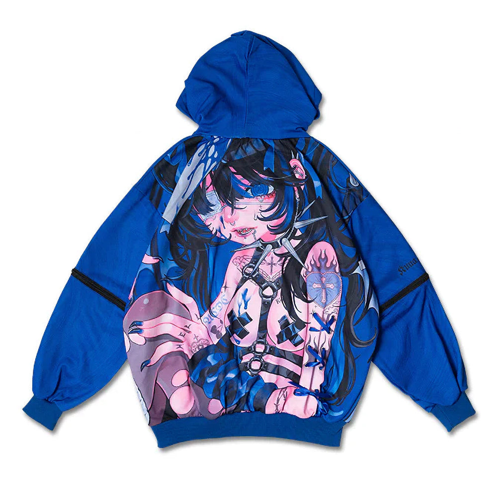 
                      
                        Hoodie- Oversized Hell Hoodie Blue
                      
                    