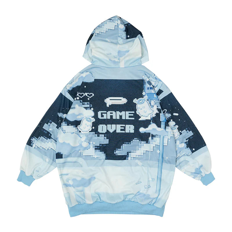 
                      
                        Hoodie | Oversized Gameover Hoodie Blue
                      
                    