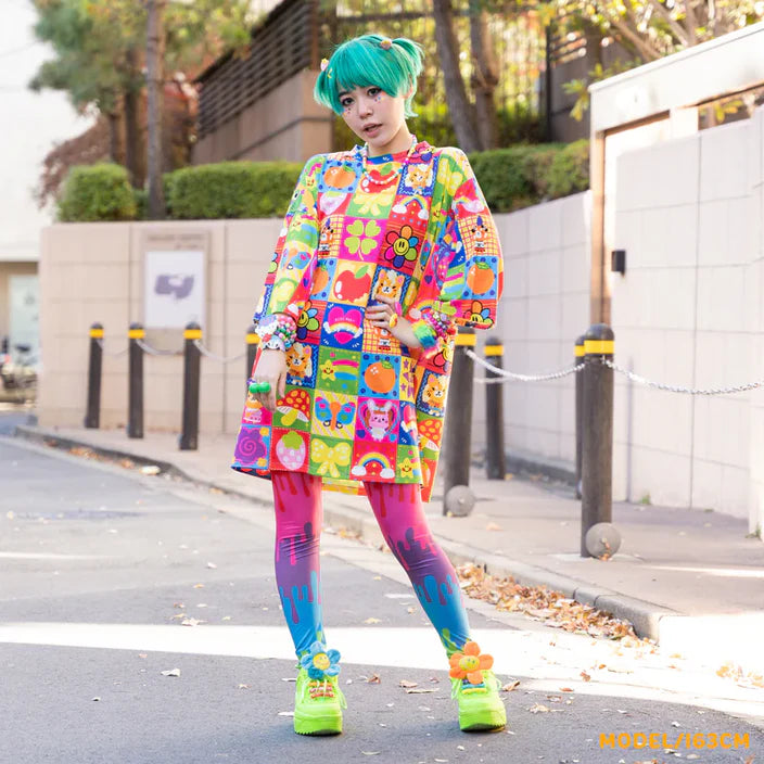 
                      
                        Tees- Oversized Harajuku Rainbow Tees
                      
                    