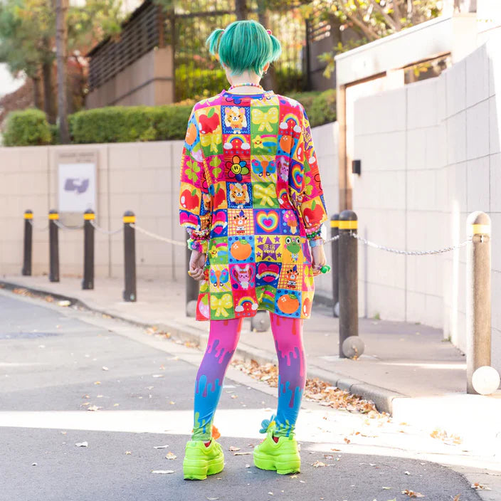 Tees- Oversized Harajuku Rainbow Tees
