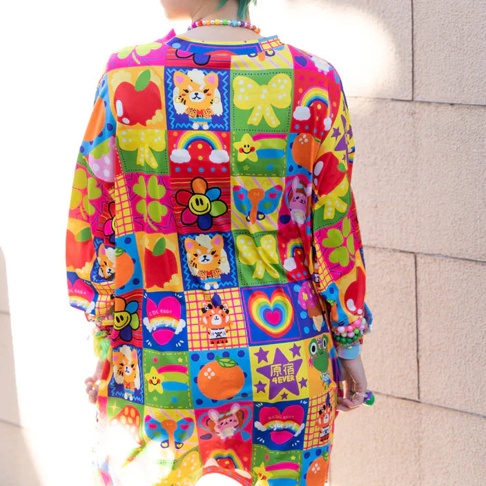 
                      
                        Tees- Oversized Harajuku Rainbow Tees
                      
                    