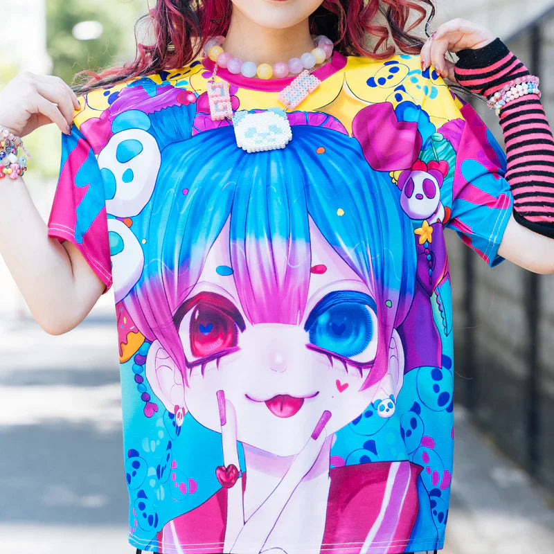 
                      
                        Tees- Unisex Harajuku Style Rainbow Tees
                      
                    
