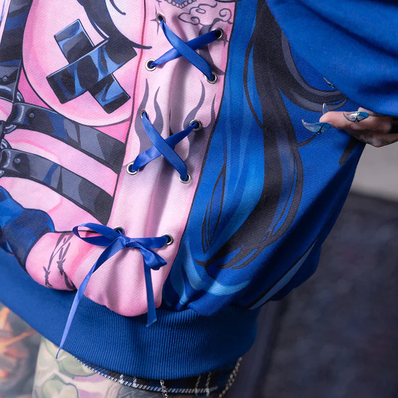 
                      
                        Hoodie- Oversized Hell Hoodie Blue
                      
                    