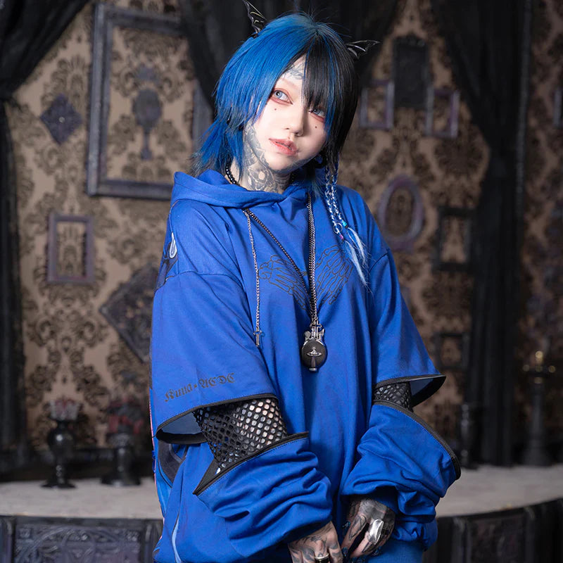 
                      
                        Hoodie- Oversized Hell Hoodie Blue
                      
                    